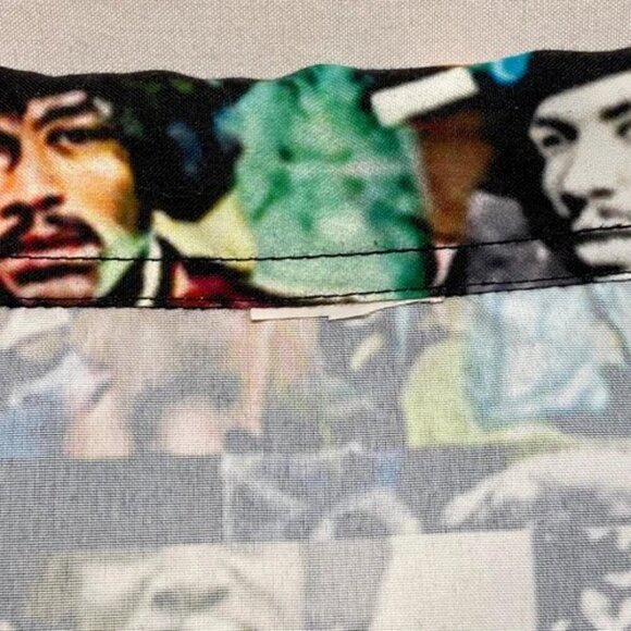 Jimi Hendrix Photo Collage Shirt Men's 3X/4X Hawaiian Style Camp Top Rare EUC - Picture 7 of 8
